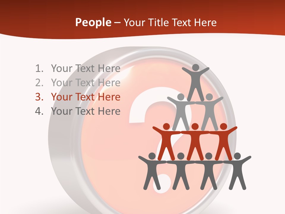 Round Glossy Help PowerPoint Template