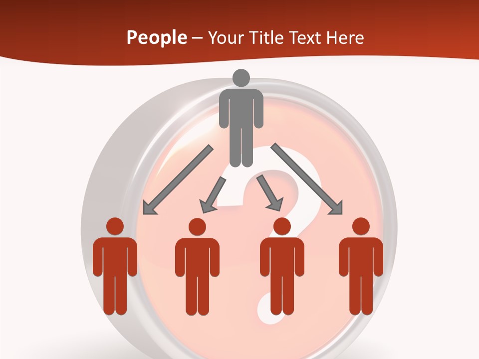 Round Glossy Help PowerPoint Template