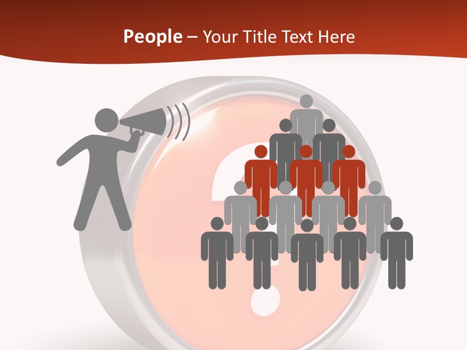 Round Glossy Help PowerPoint Template