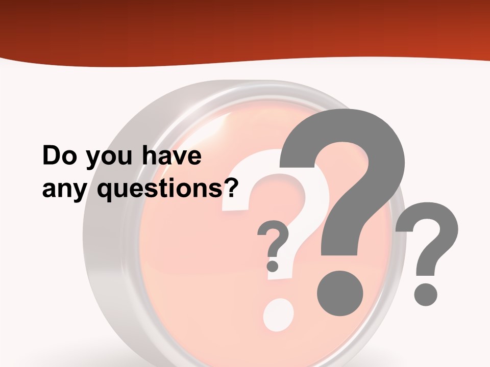 Round Glossy Help PowerPoint Template