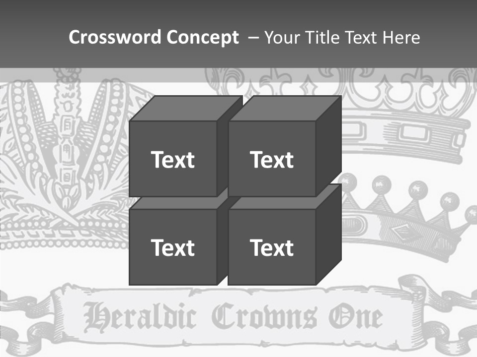 Symbol Retro Silver PowerPoint Template