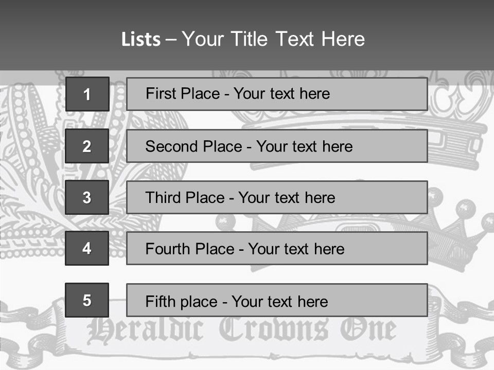 Symbol Retro Silver PowerPoint Template