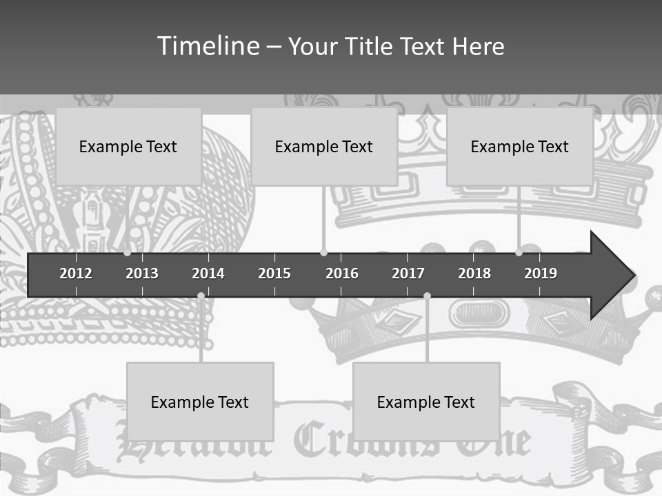 Symbol Retro Silver PowerPoint Template