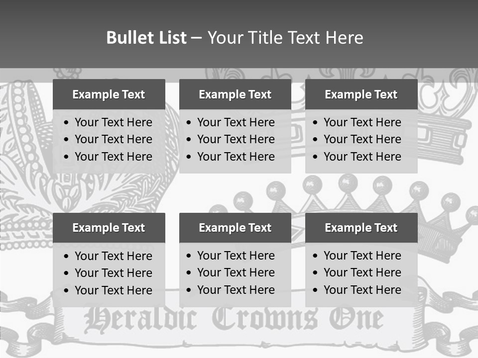 Symbol Retro Silver PowerPoint Template