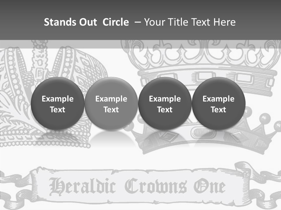 Symbol Retro Silver PowerPoint Template