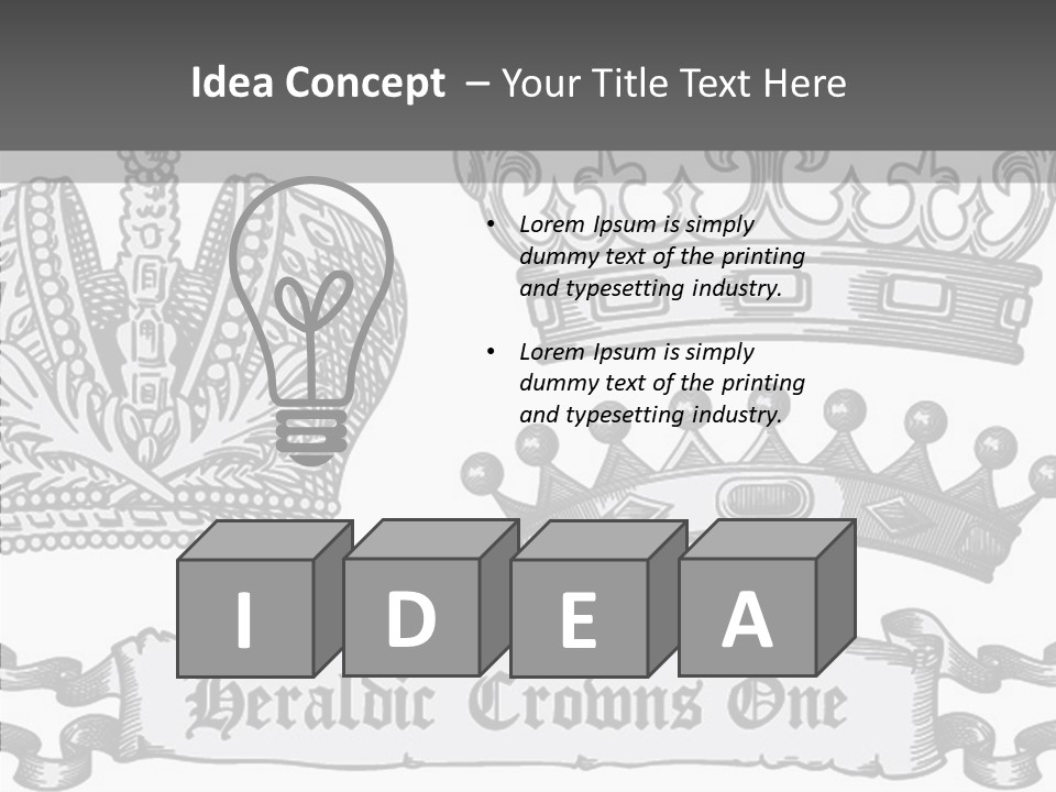 Symbol Retro Silver PowerPoint Template