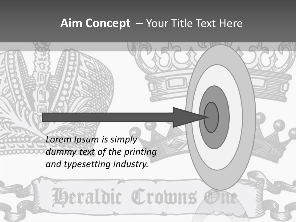 Symbol Retro Silver PowerPoint Template