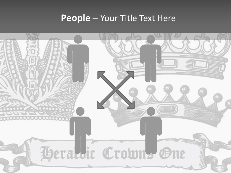 Symbol Retro Silver PowerPoint Template