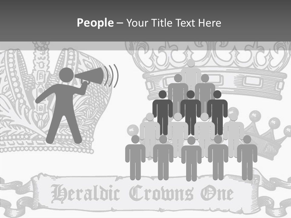 Symbol Retro Silver PowerPoint Template