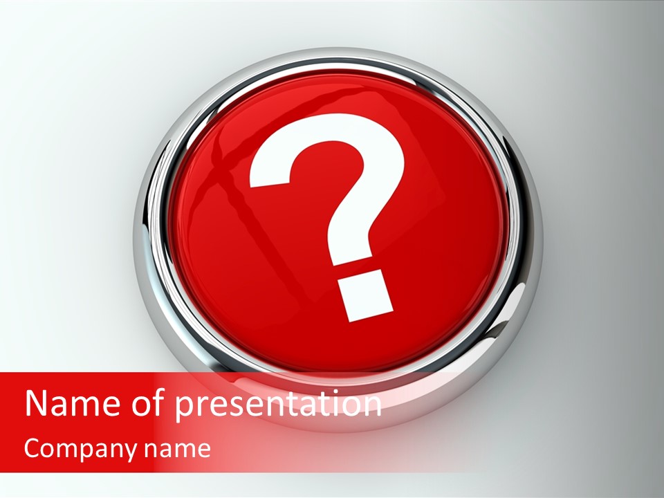Information Chrome Illustration PowerPoint Template