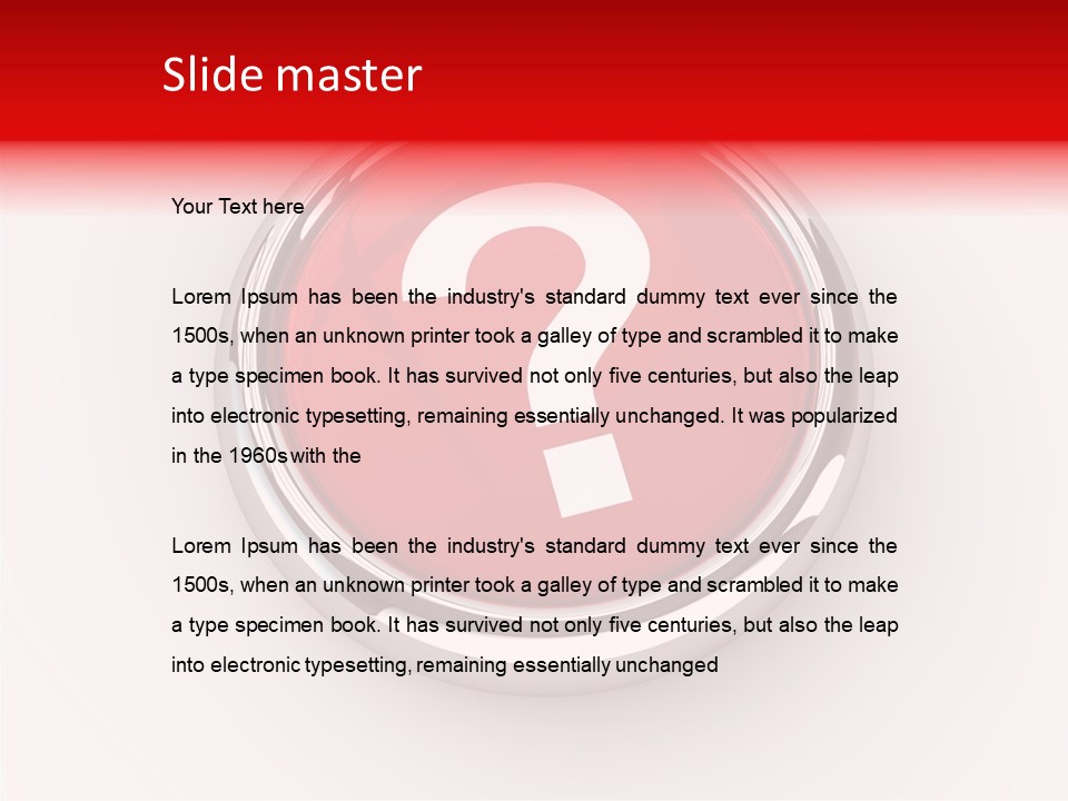 Information Chrome Illustration PowerPoint Template