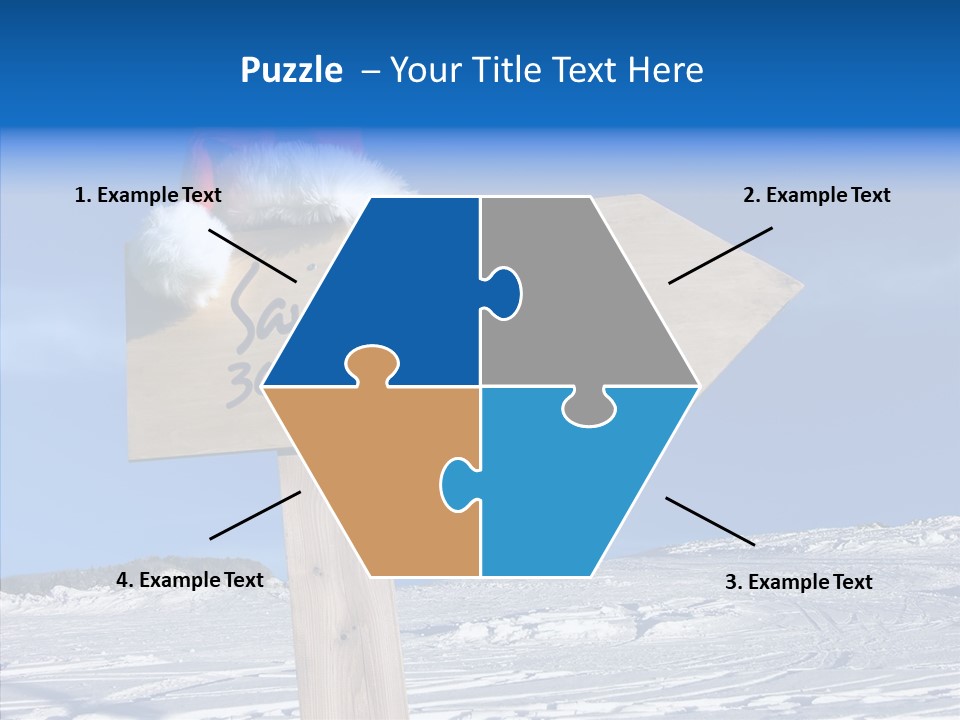 Uniform Blue Text PowerPoint Template