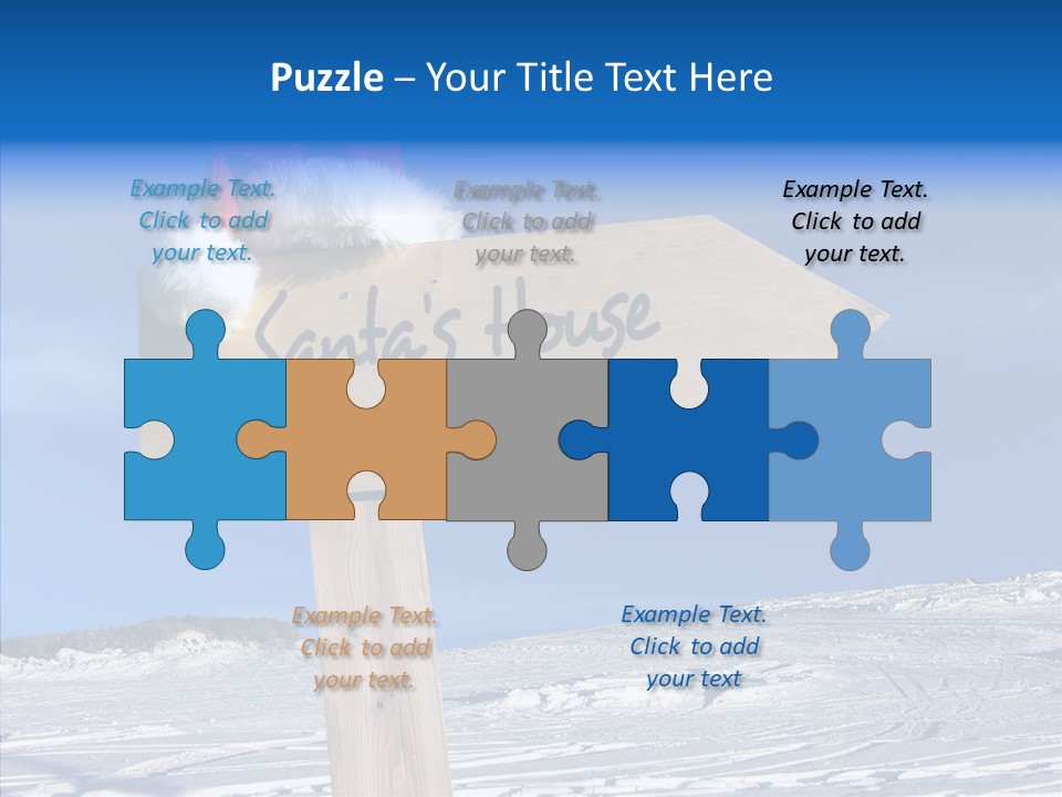 Uniform Blue Text PowerPoint Template