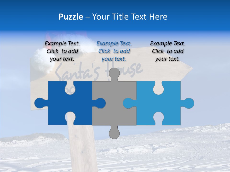 Uniform Blue Text PowerPoint Template