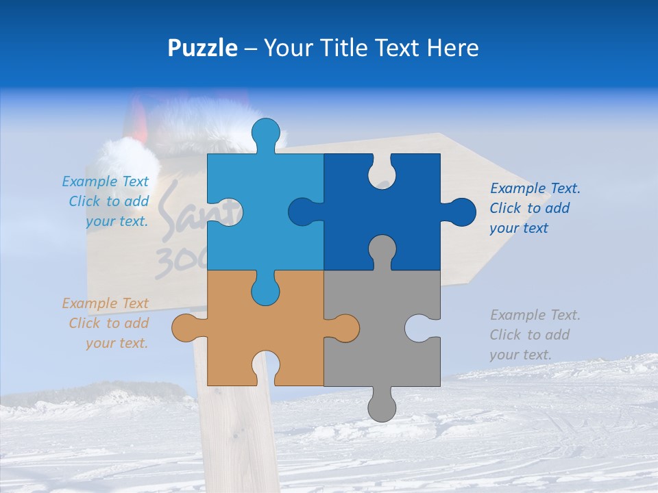 Uniform Blue Text PowerPoint Template