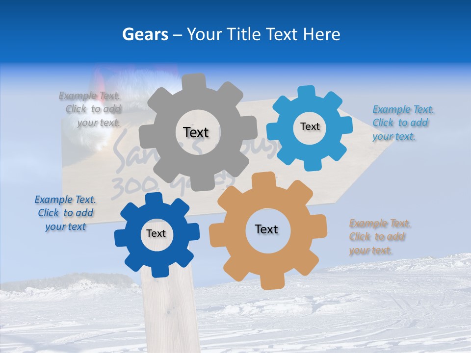 Uniform Blue Text PowerPoint Template