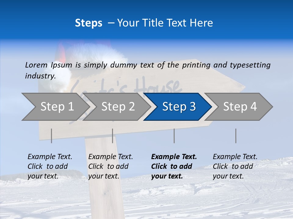 Uniform Blue Text PowerPoint Template