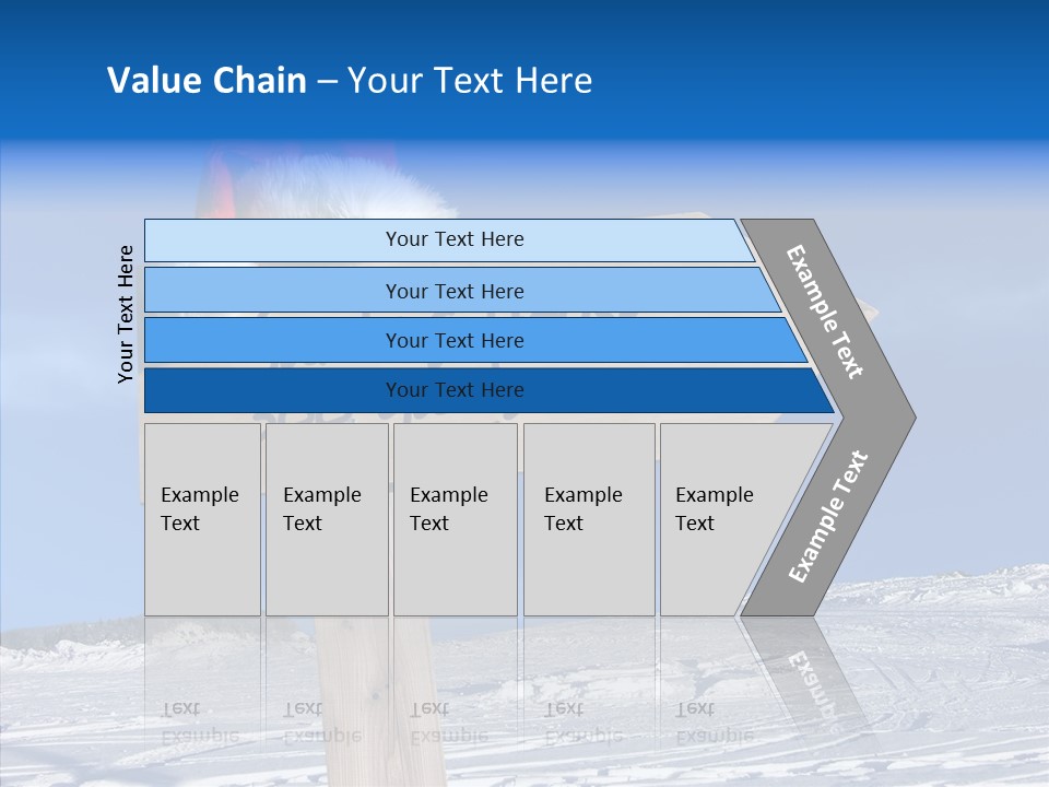 Uniform Blue Text PowerPoint Template