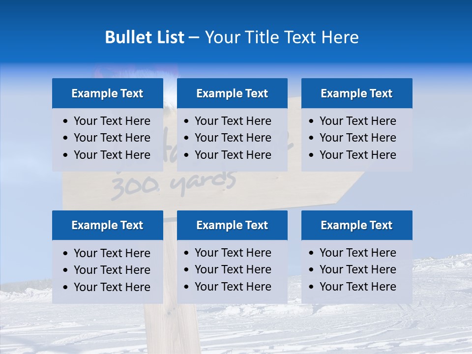 Uniform Blue Text PowerPoint Template