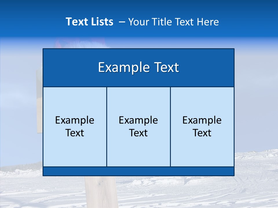 Uniform Blue Text PowerPoint Template
