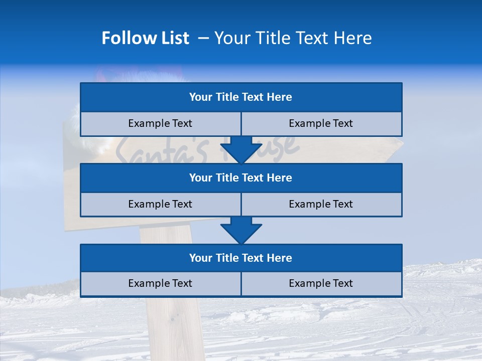 Uniform Blue Text PowerPoint Template