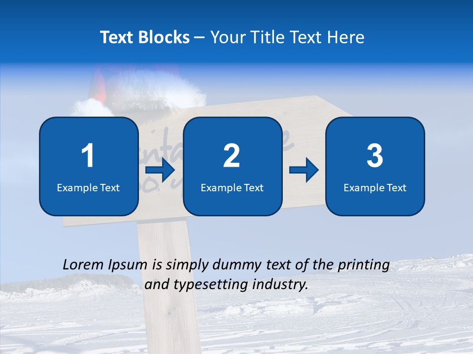 Uniform Blue Text PowerPoint Template