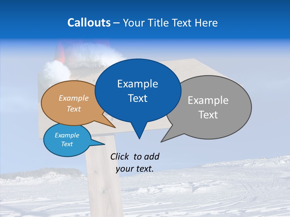 Uniform Blue Text PowerPoint Template