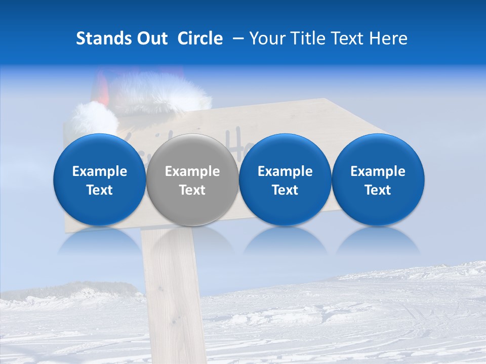 Uniform Blue Text PowerPoint Template