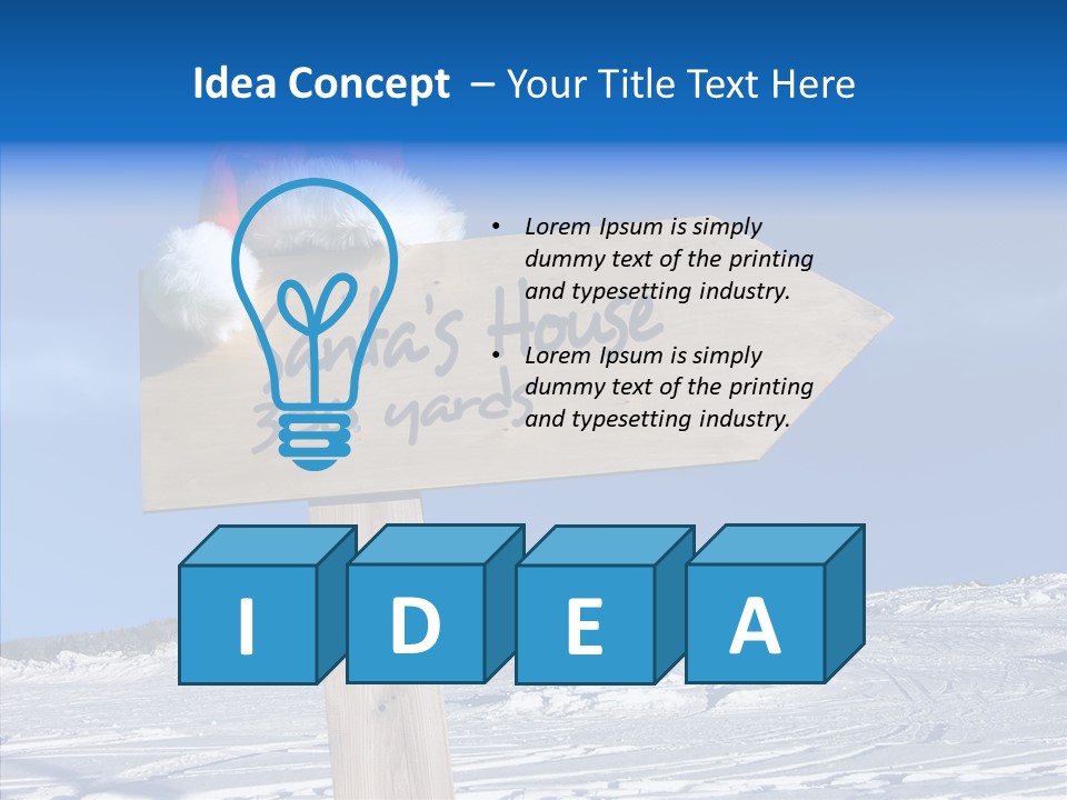 Uniform Blue Text PowerPoint Template