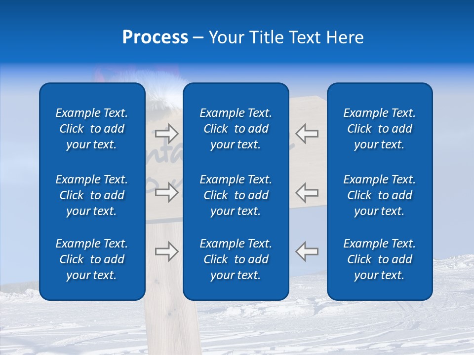 Uniform Blue Text PowerPoint Template