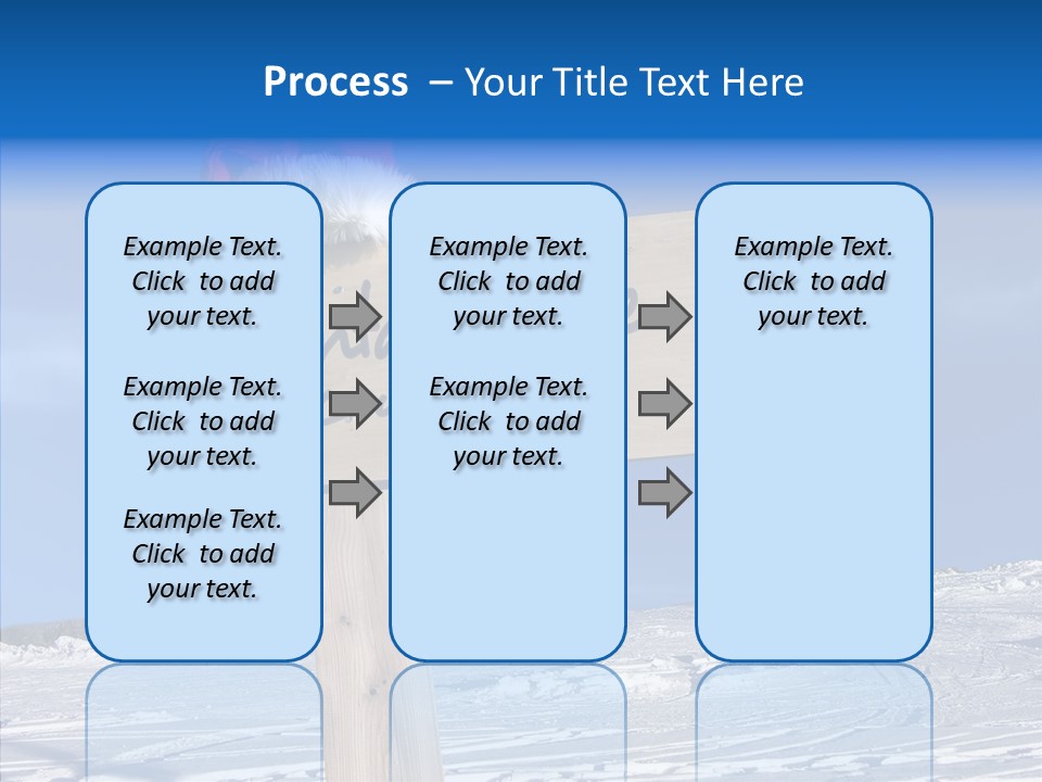Uniform Blue Text PowerPoint Template