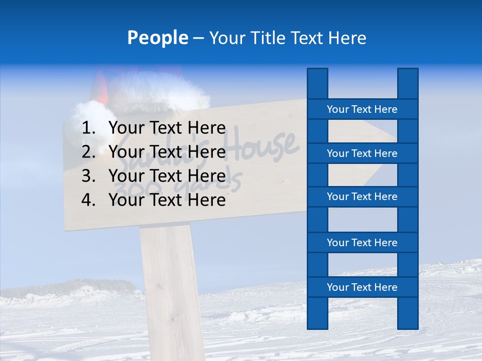 Uniform Blue Text PowerPoint Template