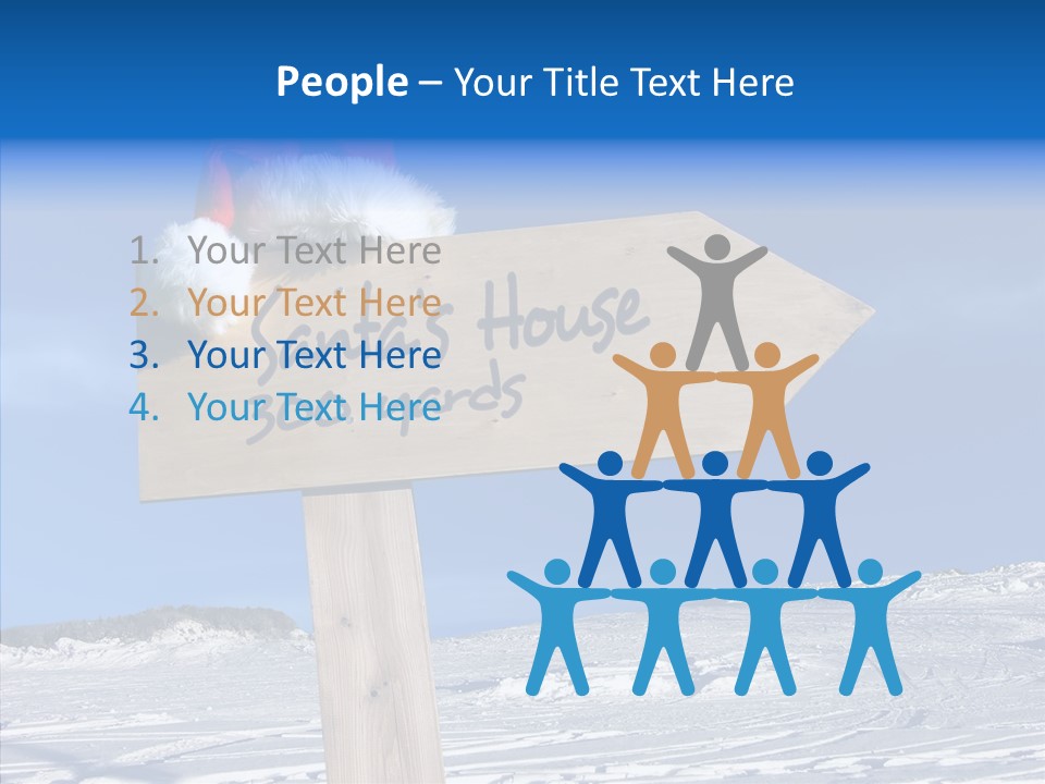 Uniform Blue Text PowerPoint Template