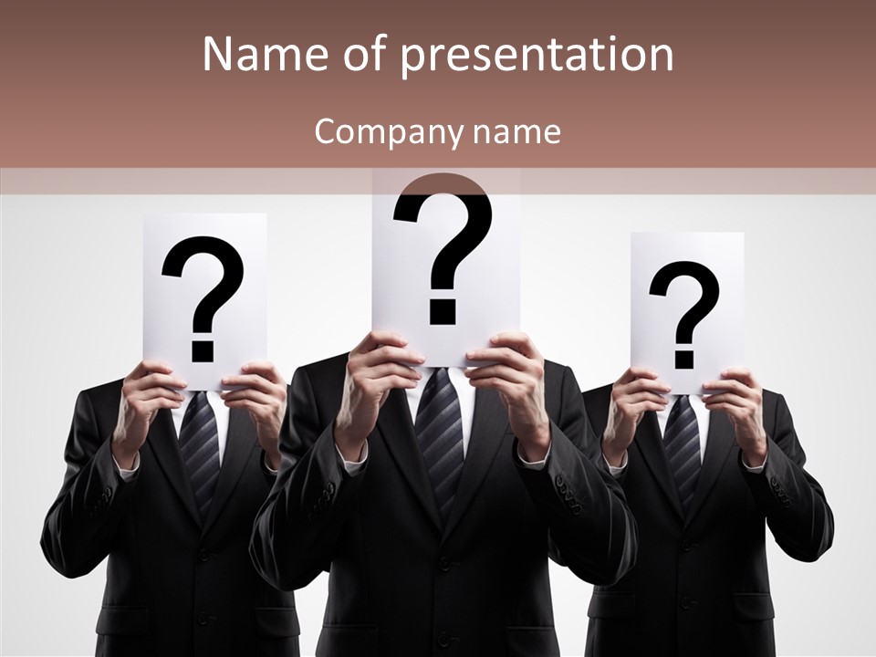 Bankruptcy Business Incognito PowerPoint Template