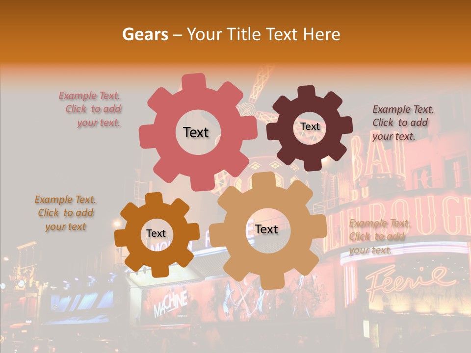 Singer Bar Amusement PowerPoint Template