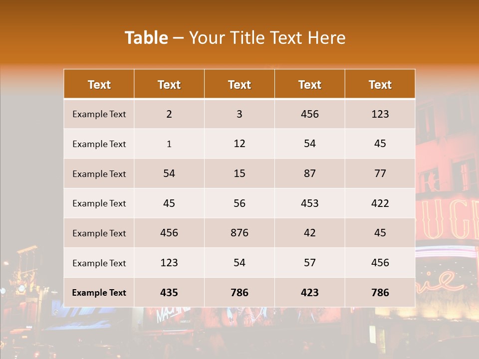 Singer Bar Amusement PowerPoint Template