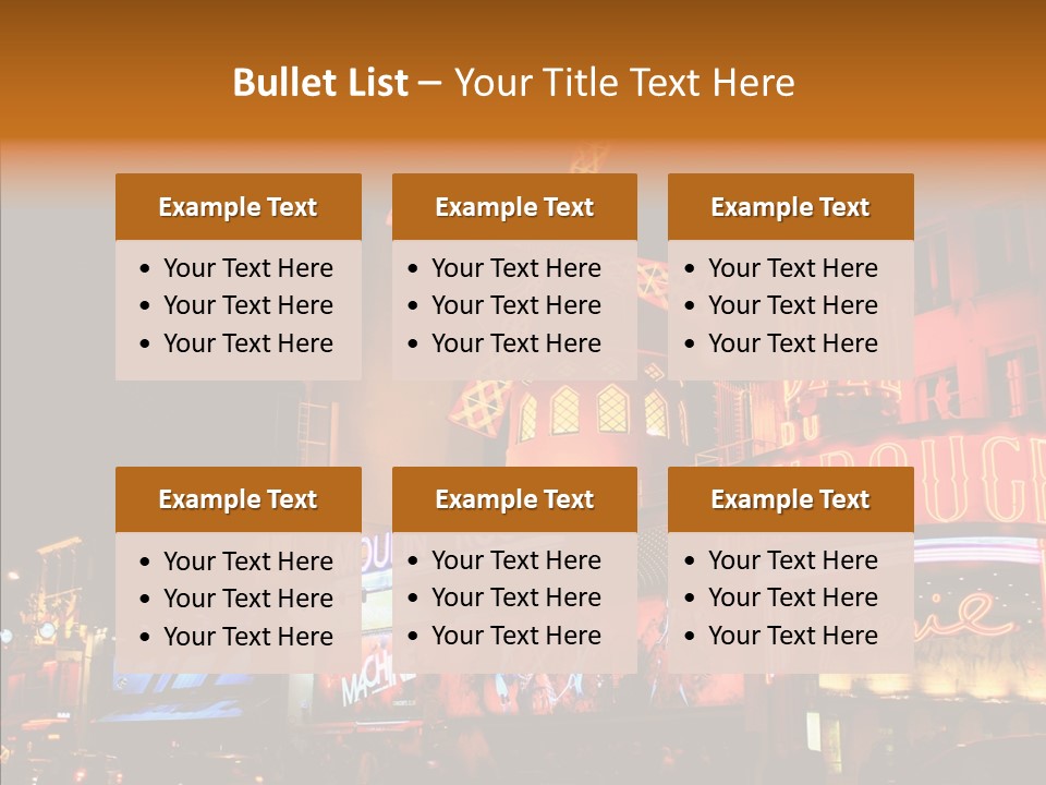 Singer Bar Amusement PowerPoint Template