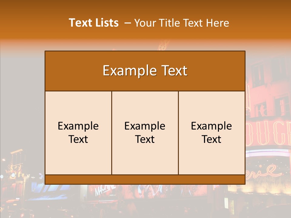 Singer Bar Amusement PowerPoint Template