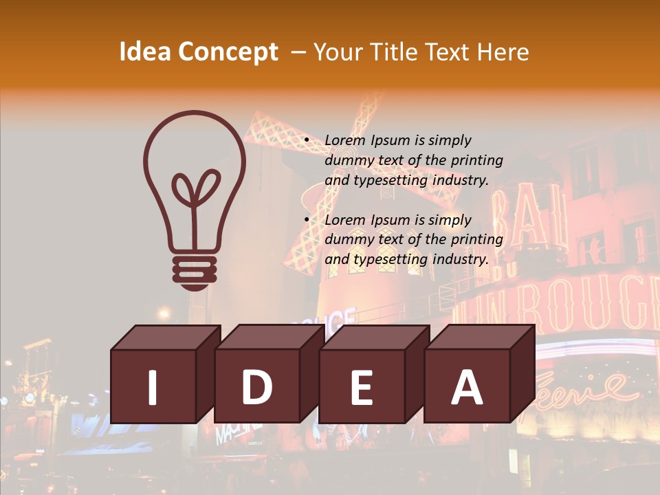 Singer Bar Amusement PowerPoint Template