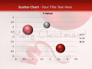 Text Red Ornamented PowerPoint Template