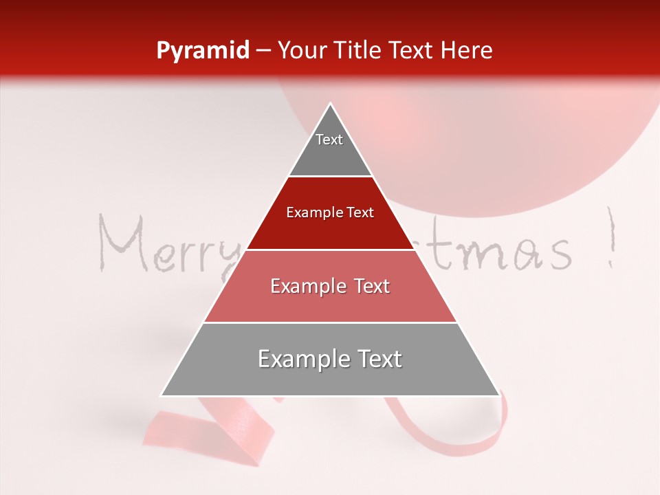 Text Red Ornamented PowerPoint Template