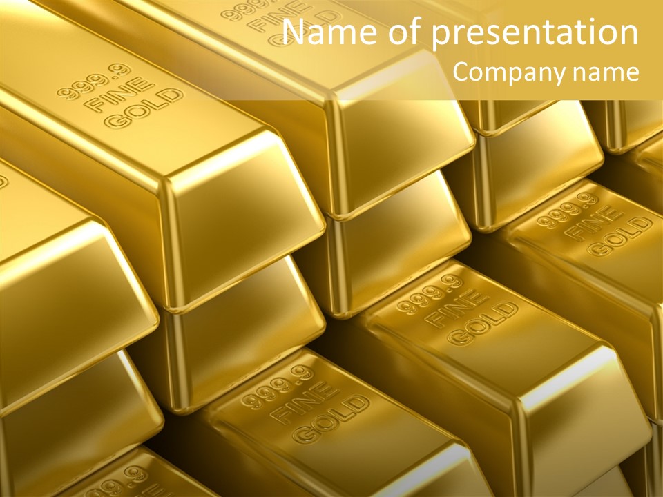 Fortune Financial Golden PowerPoint Template