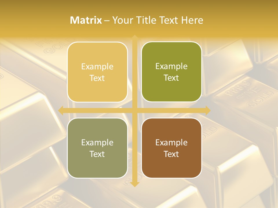 Fortune Financial Golden PowerPoint Template