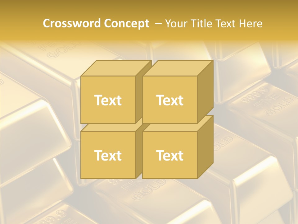 Fortune Financial Golden PowerPoint Template