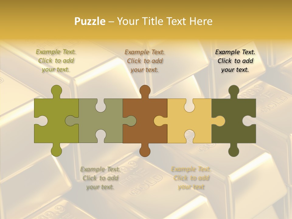 Fortune Financial Golden PowerPoint Template
