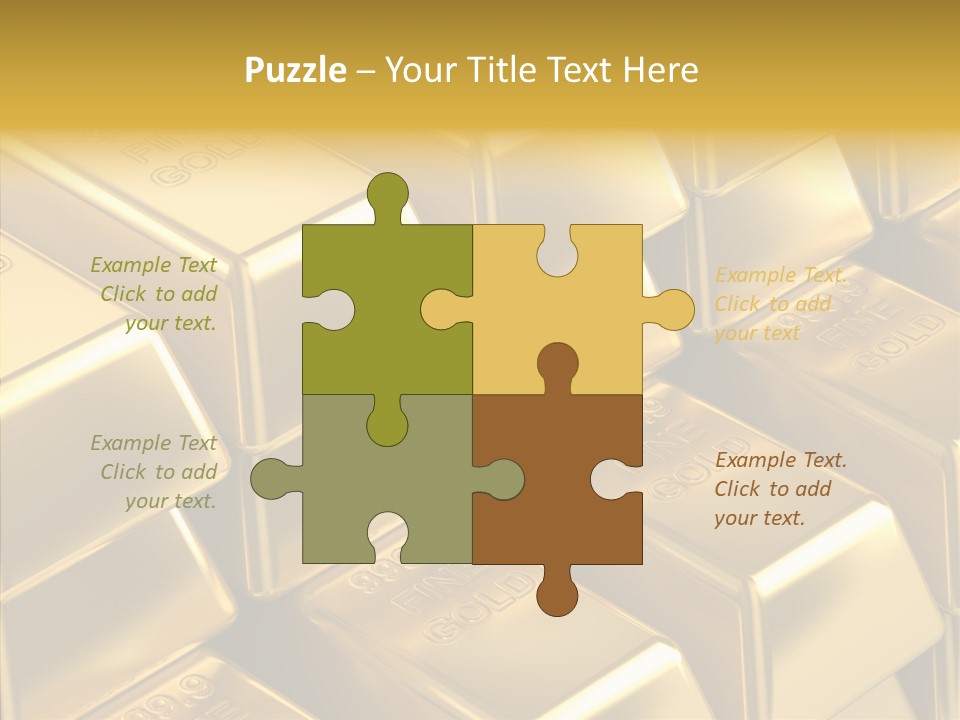Fortune Financial Golden PowerPoint Template