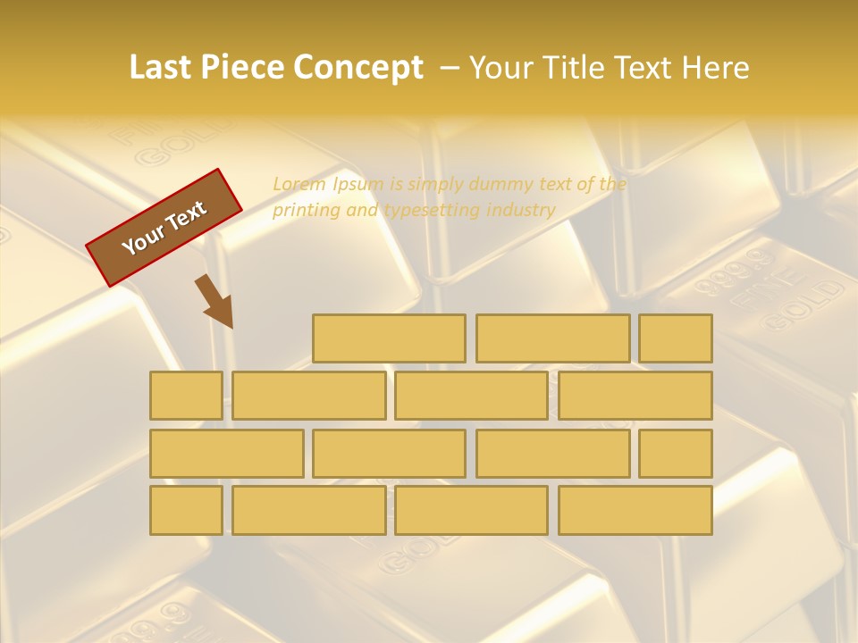 Fortune Financial Golden PowerPoint Template