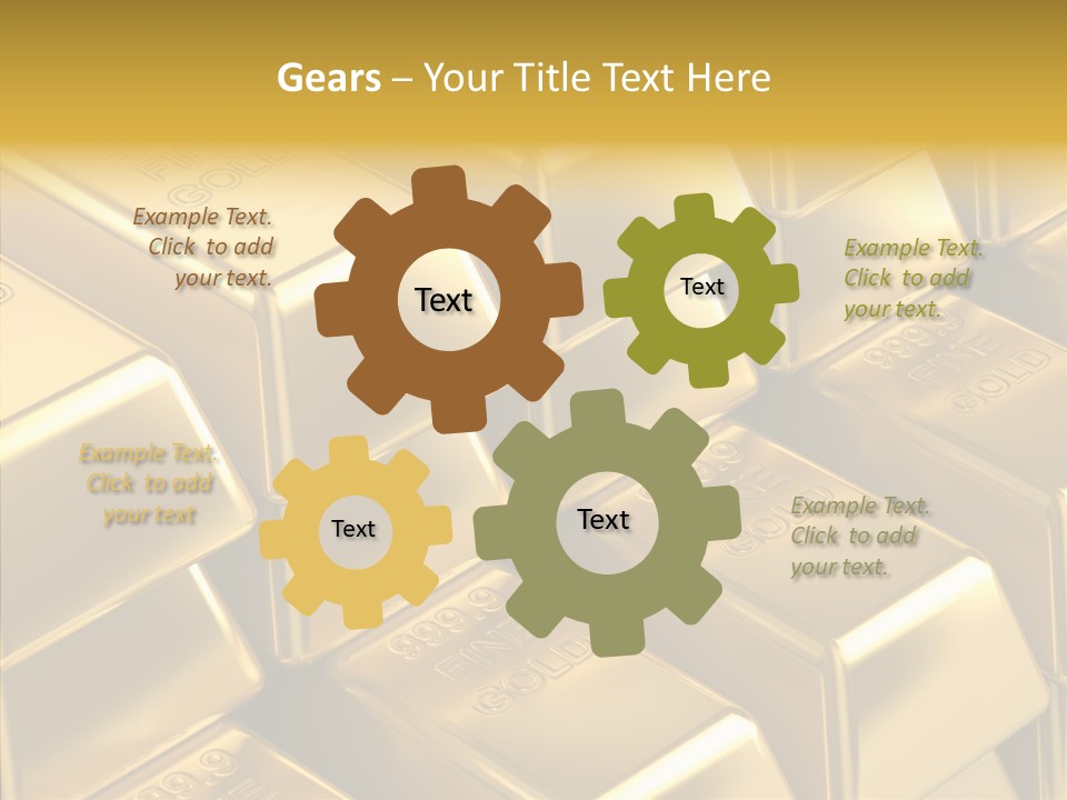 Fortune Financial Golden PowerPoint Template