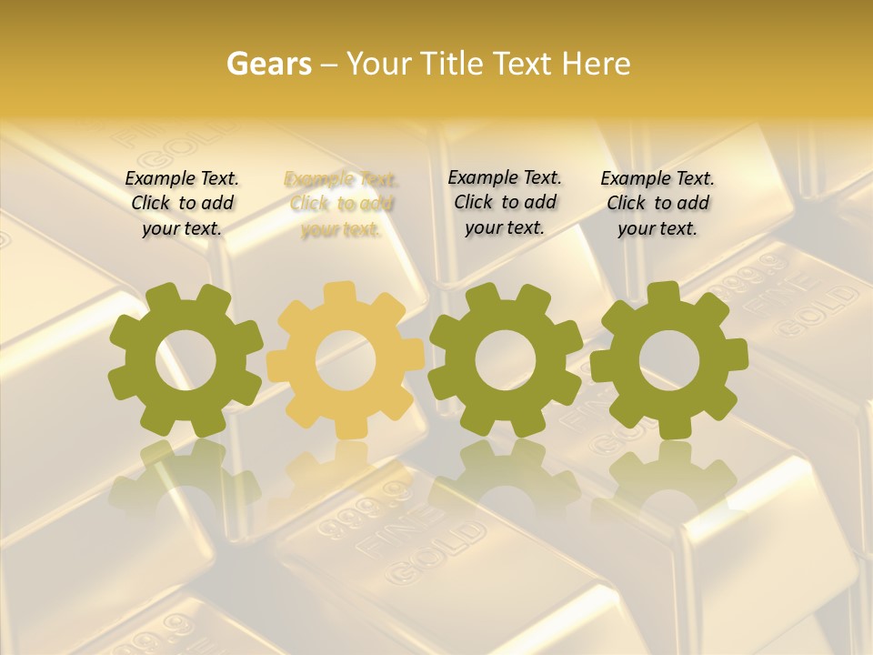 Fortune Financial Golden PowerPoint Template