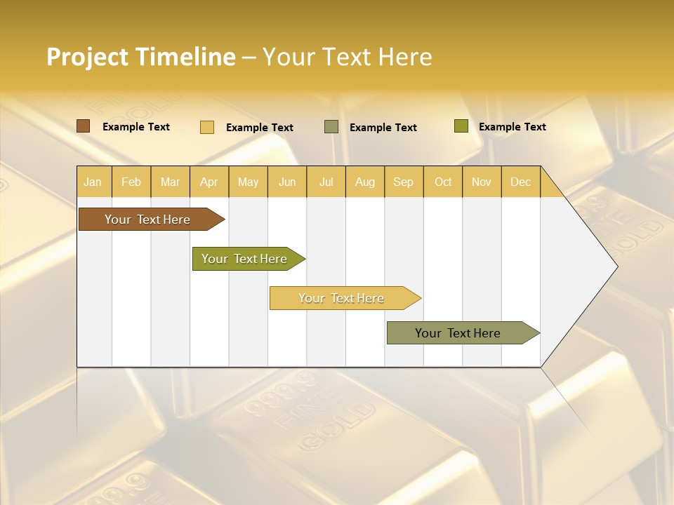 Fortune Financial Golden PowerPoint Template